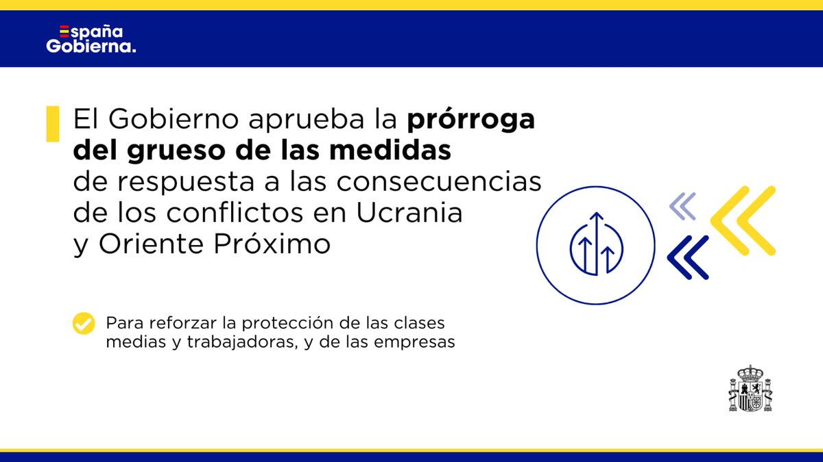 SaizElma's tweet photo. Otras medidas de protección aprobadas hoy:
🔬 Convenio especial para investigadores: amplía el cómputo como cotizado de los periodos de formación
🌋 Prórroga de ayudas por el volcán de La Palma
🏭 Prórroga de jubilación parcial con contrato relevo
https://t.co/62bUgKm69X https://t.co/8v6m62GMrZ