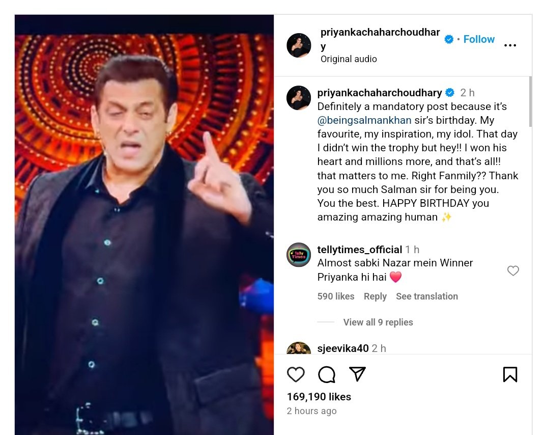 BiggBoss_Tak's tweet photo. Salman Khan Birthday: Shehnaaz Gill, MC Stan, Priyanka Chahar Choudhary, and Shamita Shetty extend heartfelt wishes. https://t.co/3jJQf2eGSa