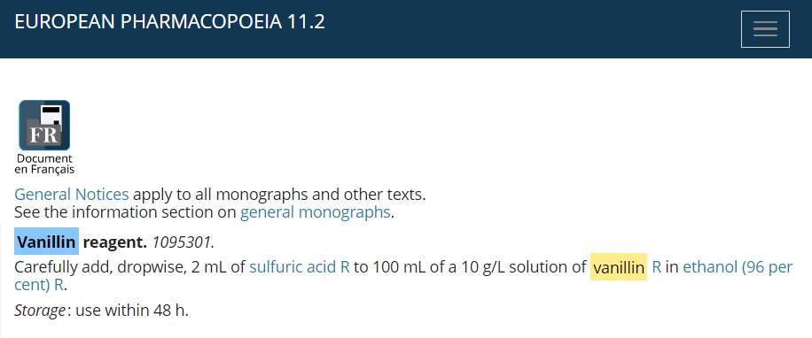 We are running a new thin layer chromatography test at work which uses vanillin reagent as a developing agent and the plates smell so nice😌
