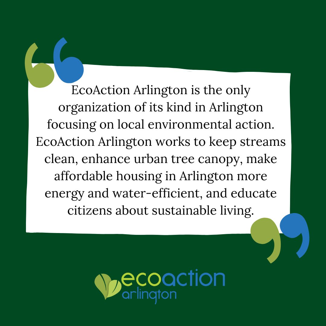Our work is all about engaging our community in caring for our environment. Your contributions play a crucial role in advancing our mission to educate, advocate, and actively contribute to building a sustainable community in Arlington. Donate today: ecoactionarlington.org/donation_form/