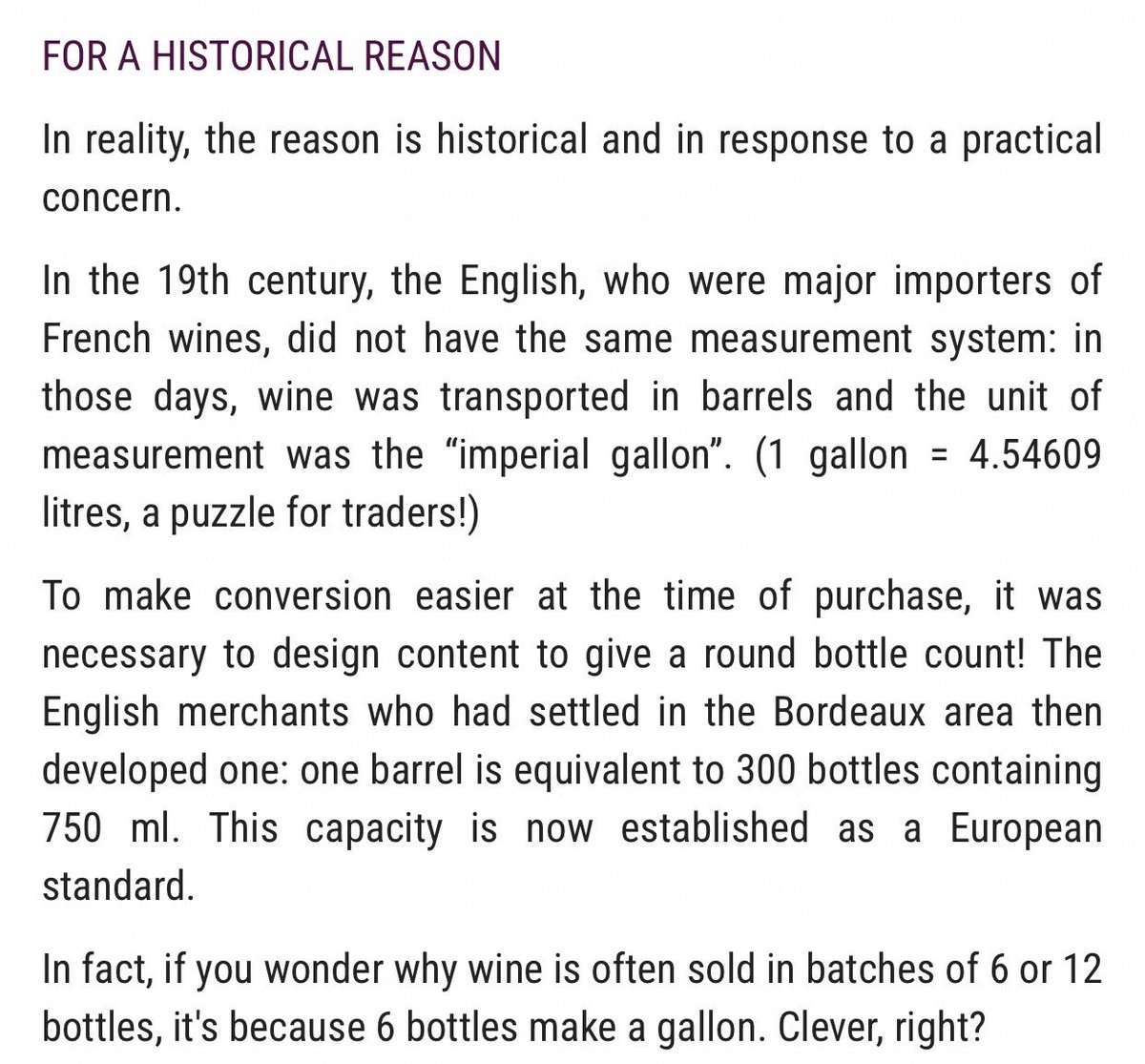 The pint of wine thing feels like so many Brexit related issues &amp; indeed Brexit itself. Wanting to diverge, to be different, for the sake of it. Exceptionalism? And ignoring the fact that the U.K./ Britain had a say &amp; influence in decisions all along.