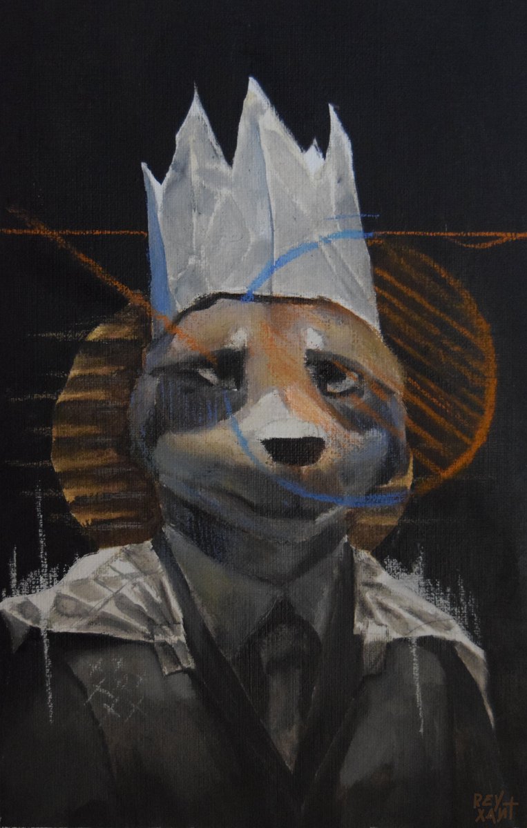 XantRey's tweet photo. Another oil painting :]

i think it looks better than the last one i did, i also added some details with chalk cuz i wanted to experiment mixed media art.

#oilpainting #furryart #furryartwork #furry #tradicionalart https://t.co/Uxa2f0EIP7