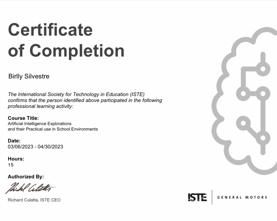 From completing 8-weeks <a href="/ISTEofficial/">ISTE</a> AI course to completing  the MagicSchool AI Certification Course (Level 1).  👏
<a href="/magicschoolai/">MagicSchool AI 💜 🪄✨</a>
 tinyurl.com/magiccourse1
Learning never stops! #TheFutureIsNow