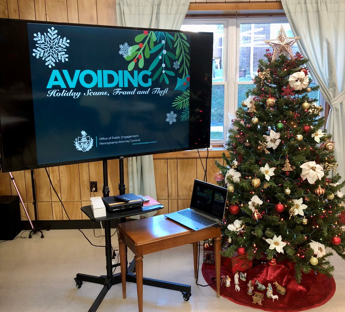 Every year, our Office of Public Engagement does educational presentations, like this one from mid-December at the Houtzdale Senior Center in Clearfield County. We’re looking forward to another year of community events in 2024!