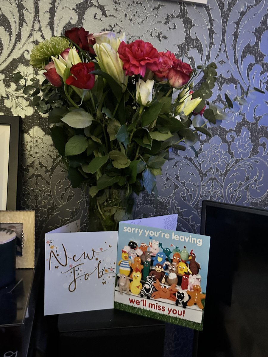 maxdickinson200's tweet photo. So tomorrow is my last day working for Bridgewater and I have been overwhelmed by the wonderful flowers, presents and well wishes from colleagues and friends . Thank you all so much ❤️❤️❤️ https://t.co/TvFUn8NuRN