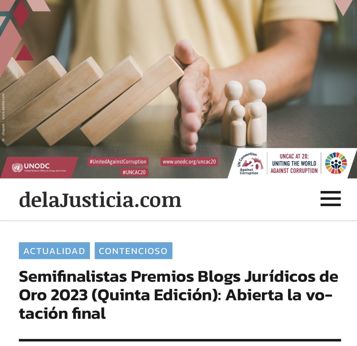 PilarMorGar's tweet photo. ‼️En la nueva entrada de mi blog #AGolpedeTweet te invito a 🗳️ votar al bitácora de la asociación @MujeresSP en los Premios Blogs Jurídico de Oro 2023. 

https://t.co/EAWmxR9TFy https://t.co/hyDNrbm4Sy