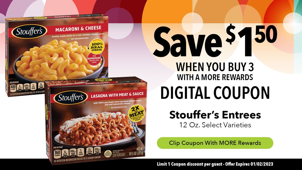 🌟MORE Savings! Start the post-holiday week right with our exclusive MORE Rewards digital coupons! Clip now & save on your favorite goodies! Don't miss out—every clip counts towards extra savings! 💸✂️ 👉 bit.ly/4744jzQ #MORERewards #DigitalCoupons #SavingsGalore