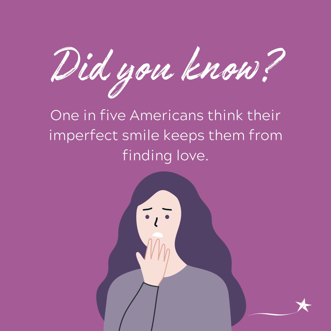 Did you know? 
One in Five Americans think their imperfect smile keeps them from finding love.
We certainly don't like this #dentalfact 
Call us at 614-891-4242 and let us help you transform your smile! 💜