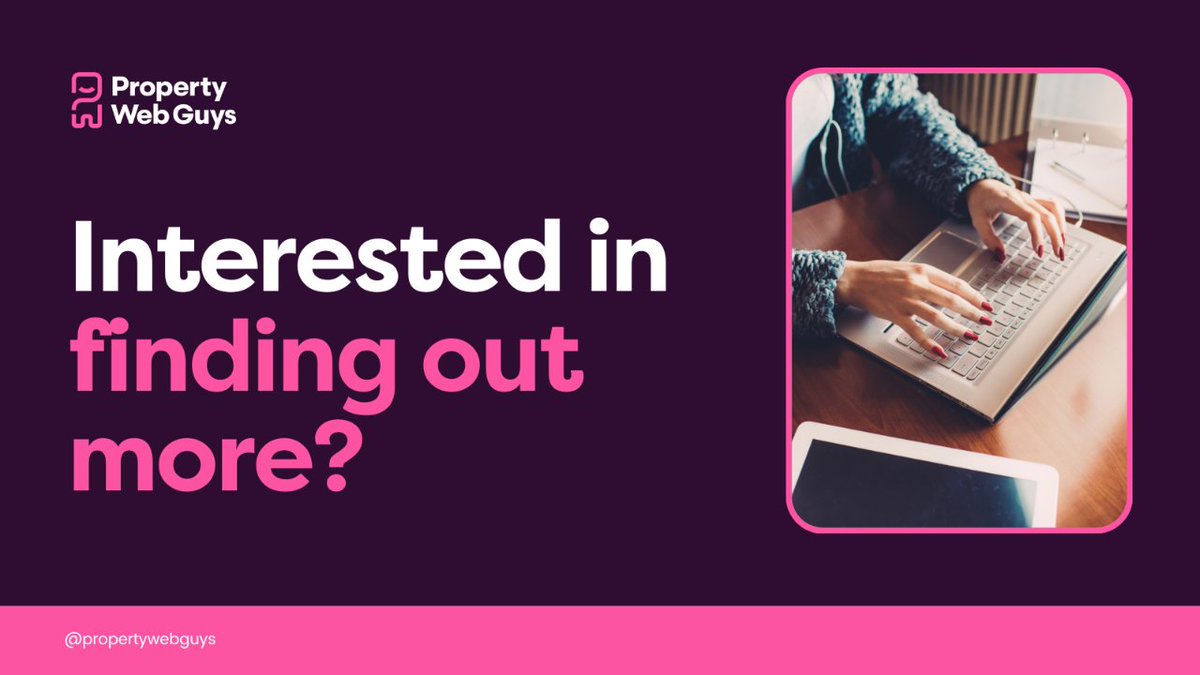 Interested in finding out more about Property Web Guys? Fill in the quick form on our website for a free quote! mtr.cool/soshbujgbf #propertywebguys
