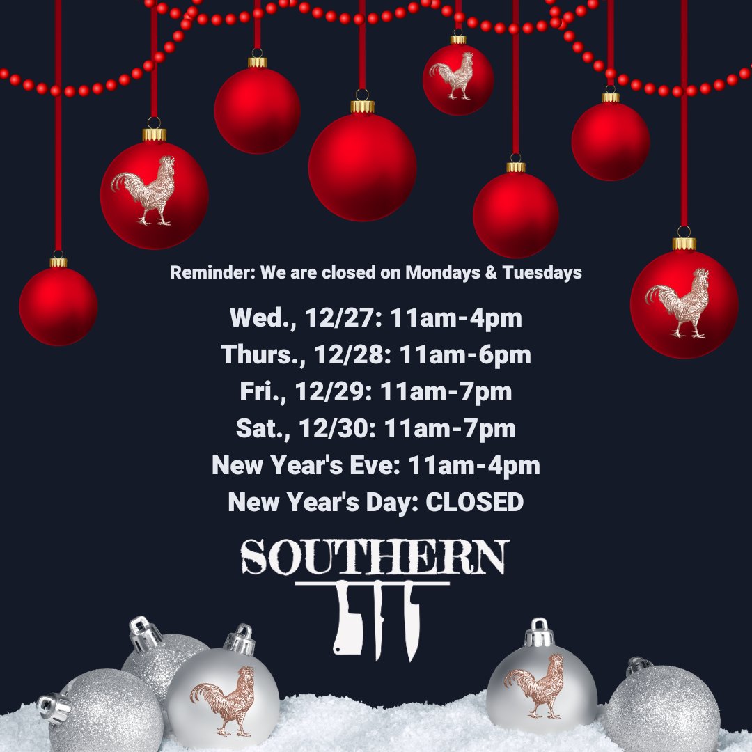 Looking for some Southern love before the end of 2023! Grab your family and friends and come on by! ❤️🐓🔥😋

#stlsouthern #friedchicken #nashvillehotchicken #stleats #eatlocal #stlfoodie #explorestlouis