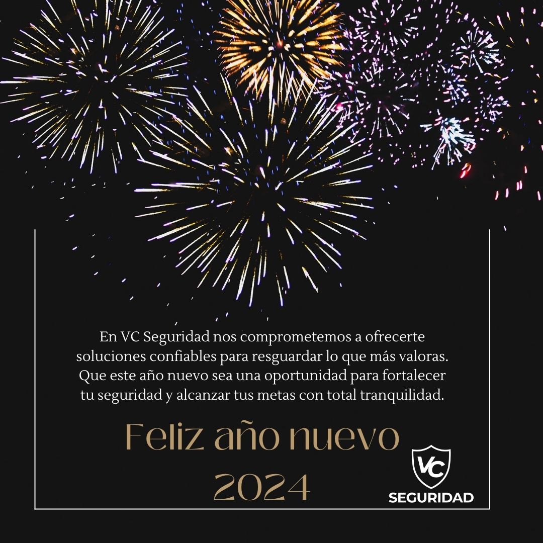 VCSeguridad's tweet photo. Celebra el nuevo año con tranquilidad y protección junto a VC Seguridad!

Deseamos que el 2024 esté lleno de momentos seguros y pacíficos para ti y tus seres queridos. Que cada día esté rodeado de confianza y bienestar.

#FelizAñoNuevo #SeguridadTotal #VCProtege https://t.co/thLZgB5NmW