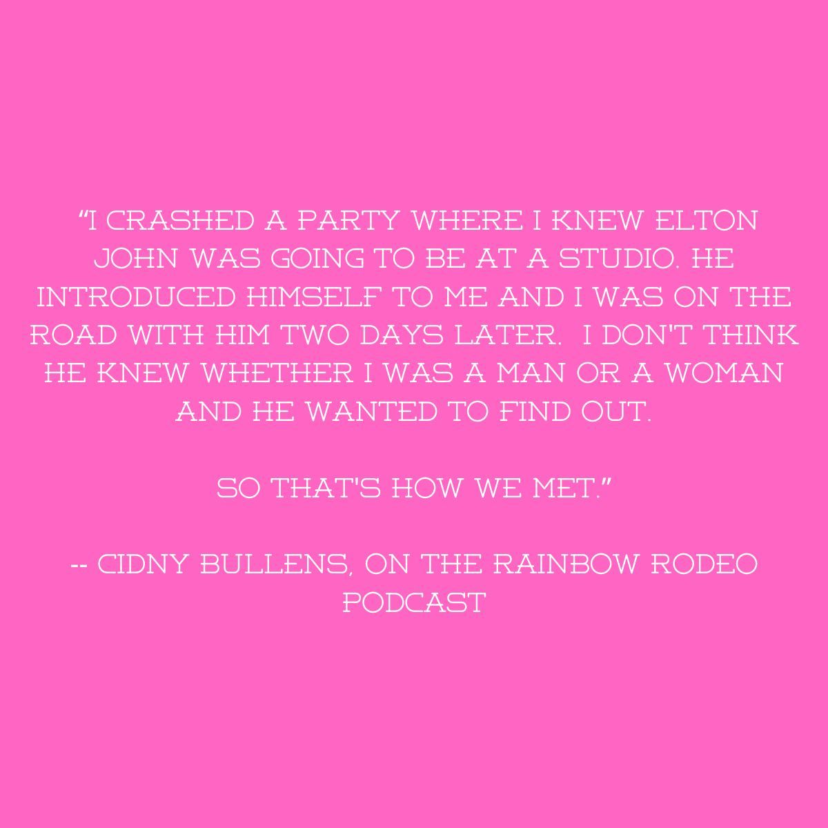 Rainbowrodeomag's tweet photo. Learn more about @cidnybullens' eventful rock'n'roll life on the Rainbow Rodeo podcast!

Like and subscribe on your favorite podcast app! https://t.co/KNqKuG8EDg