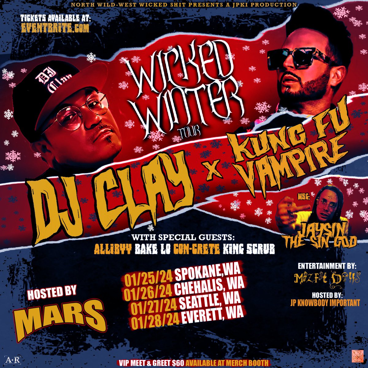 madinsanityrec's tweet photo. The cat is out of the bag. @Mars has been added to the Wicked Winter Tour with @KungFuVampire, @djclay313 and @pplhatejaysin. https://t.co/ML9cPLeclH