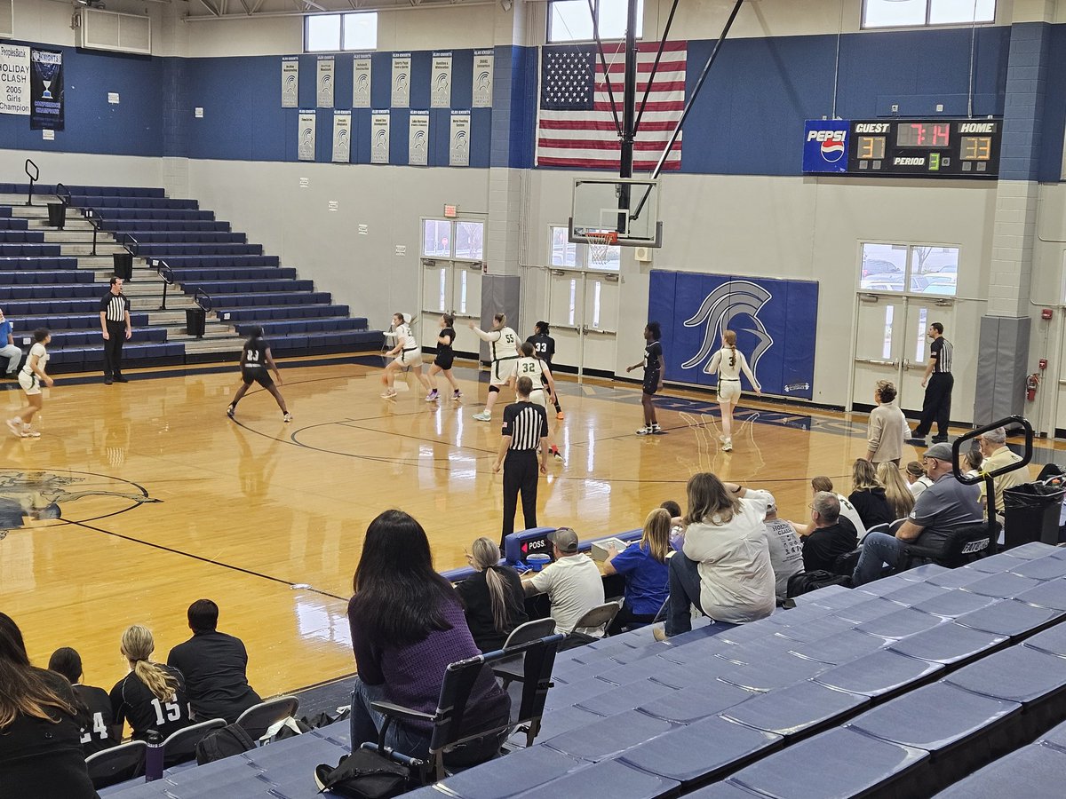 PrincipalWeave's tweet photo. Day 1 of Holiday Tournament. Stuart Cramer girls hold on for 43-41 win over Bandys. #gooooostorm https://t.co/QSlp9tP4PJ
