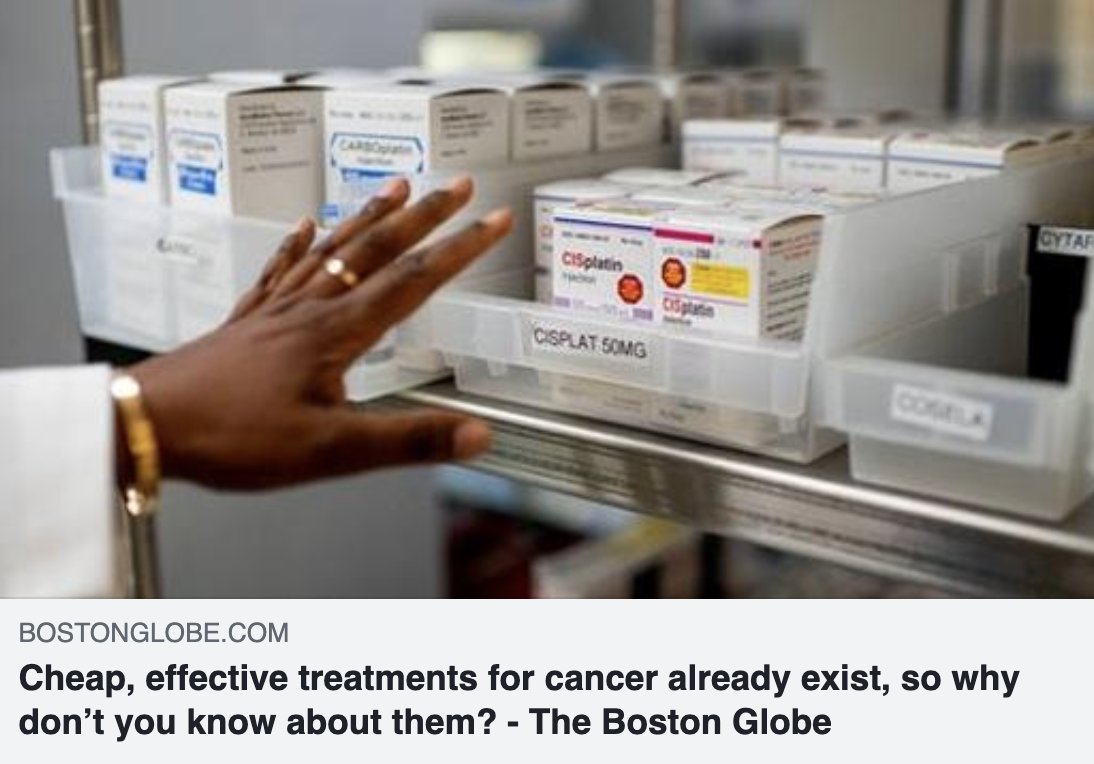 In my @BostonGlobe Op-Ed today, I urge the US government and philanthropists to ensure that Americans can benefit from repurposed generic drugs: bostonglobe.com/2023/12/27/opi…. @Reboot_Rx #RebootRx #TheSolutionMayAlreadyExist #cancer #drugrepurposing #nonprofit