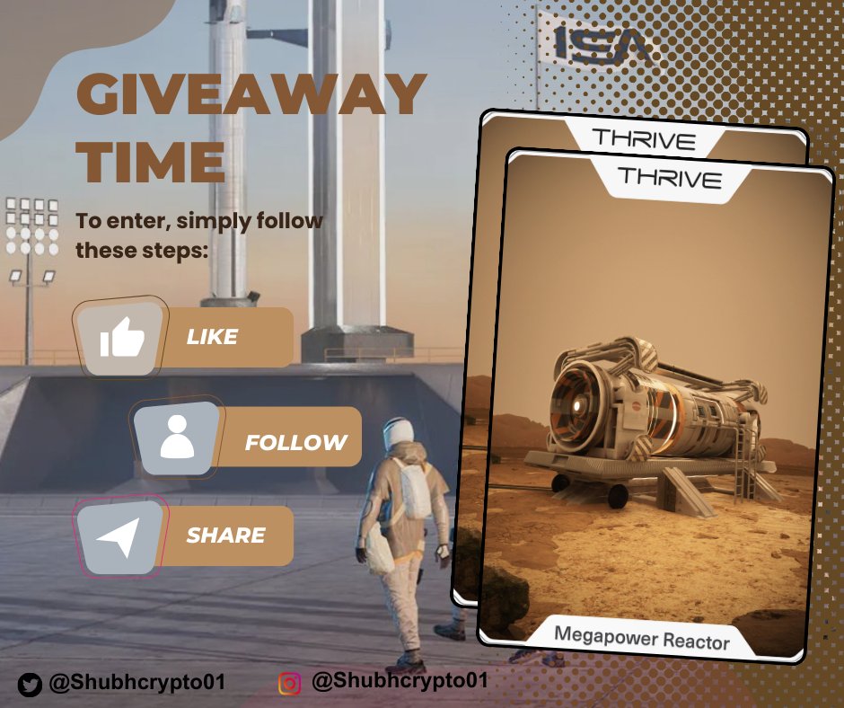 shubhcrypto01's tweet image. #NewYear2024Giveaway 🎉

We are doing 2x Megapower Reactor #NftsGiveaway🔥
2x Winners 🏆

To Enter 👇
1⃣Follow me @shubhcrypto01
2⃣Like &amp;amp; Reweet.
3⃣Tag 3 friends
4️⃣Turn on Notification Bell 🔔

#WAXP #WAXNFT #NFTCommunity #btc #bullrun #NFTs #NewYear #Airdrops #Giveaways #BTCETF