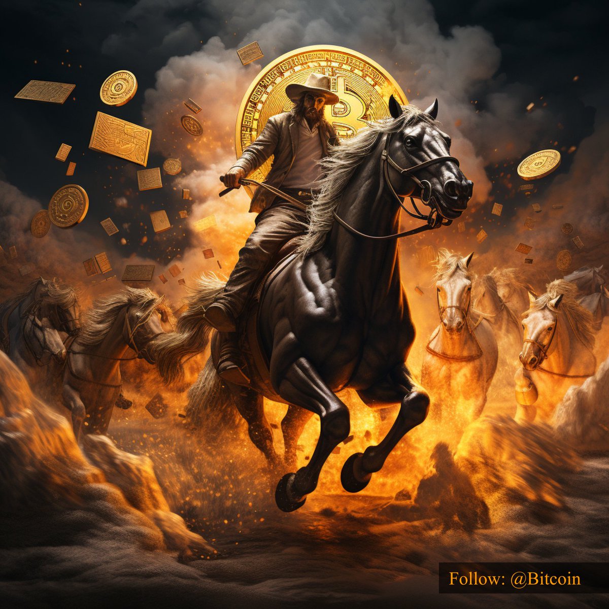 Bitcoin's tweet image. #Bitcoin is forging a path to decentralized prosperity.