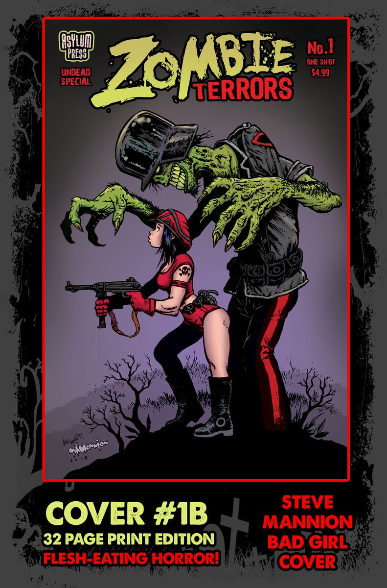 AsylumPress's tweet photo. We have just launched and are fully funded--ZOMBIE TERRORS:UNDEAD SPECIAL #1 on @Kickstarter @PromotionHorror  #supporthorror #promotionhorror https://t.co/3QYtWv142H Get your mits on the latest #horror #Anthology from #AsylumPress featuring the talents of @ForteComics @TimBVigil https://t.co/Ev3Ag4ppkL