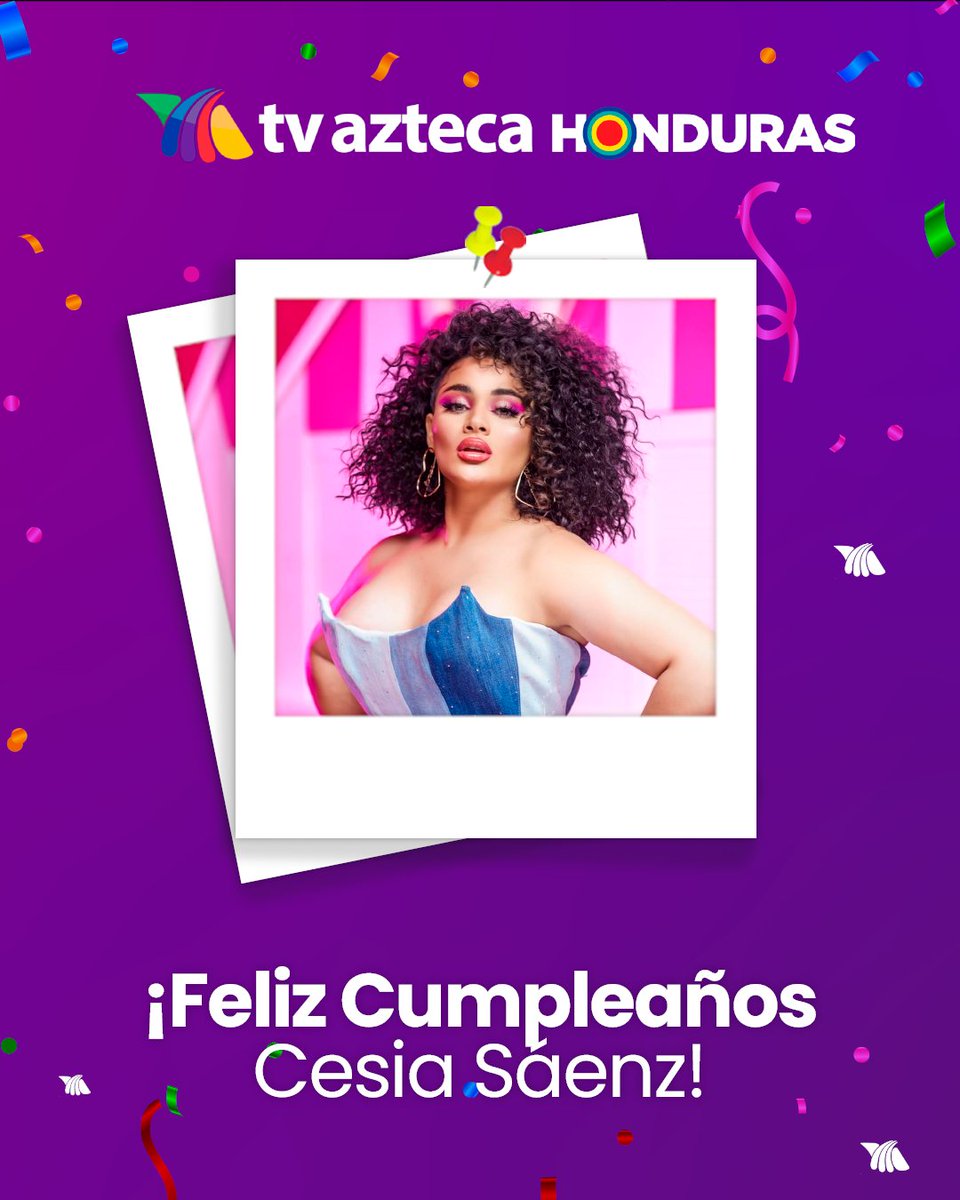 🦁 ¡Hoy ruge la leona! 🔥✨ #TVAztecaHonduras felicita a <a href="/CesiaSaenzOfic/">Cesia Sáenz Oficial 🦁</a> por su cumpleaños. 👑

💋 ¡Esperamos que sigas teniendo éxitos en tus proyectos! 🎶

#LaAcademia #TVAzteca #Cesia #CesiaSaenz #Leona #Honduras