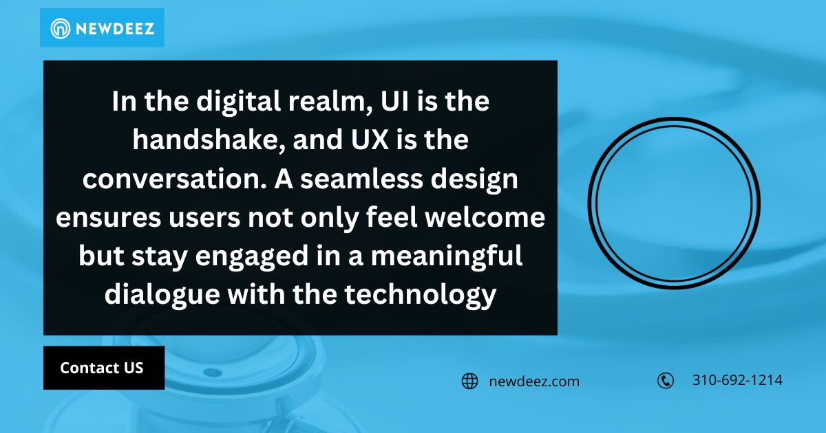 newdeez's tweet photo. In the digital realm, UI is the handshake and UX is the conversation. A seamless design ensures users not only feel welcome but stay engaged in a meaningful dialogue with the technology

Contact Us at NEWDEEZ :https://t.co/5h3UYO1q5R

#UIUX #DesignInspiration #UXDesign #UIDesig https://t.co/NeNu67vf1E