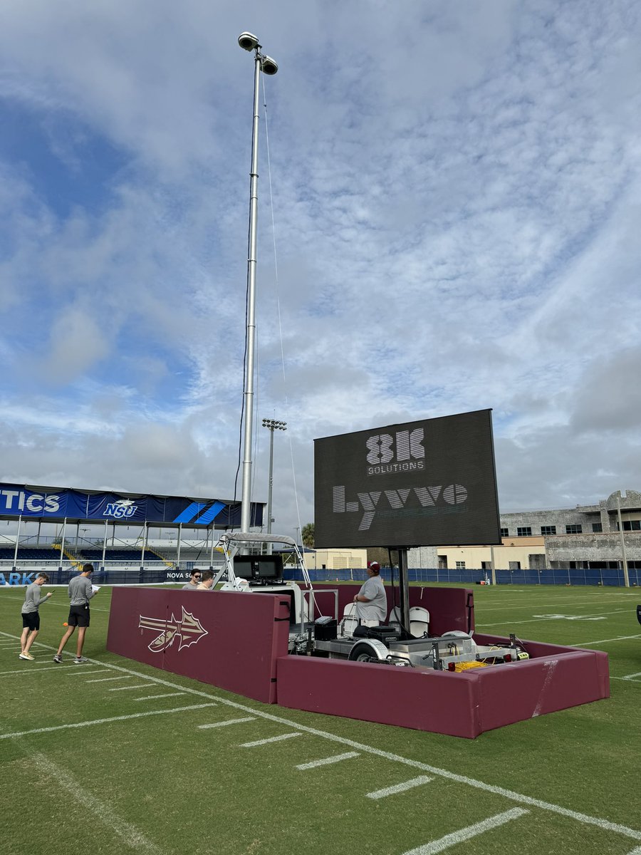 FSUCoachesVideo's tweet photo. So thankful for our friends over at @8Ksolutions for their help this week at the Orange Bowl. Their products provide our video staff with tremendous shooting flexibility to get our @FSUFootball team ready to compete at the highest level. Go Noles! https://t.co/JiHvuttVi3
