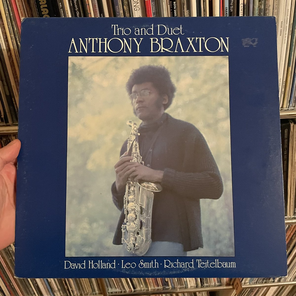 #NowPlaying Anthony Braxton - Trio and Duet (Sackville Recordings, 1974). Trio with Leo Smith and Richard Teitelbaum ; duet with Dave Holland.