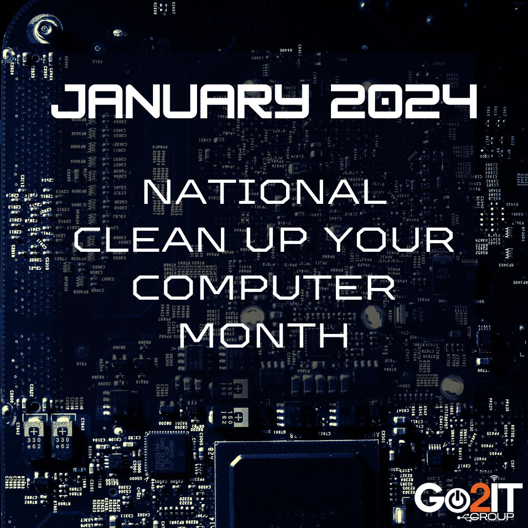 Go2ITGroup's tweet image. 🚀 January calls for a digital reset! It&apos;s #CleanUpYourComputerMonth

Optimize your system - from file organization to security sweeps. Ensure your digital workspace is at its peak! 🖥️✨

Ready for a refresh? Let&apos;s connect: go2itgroup.com/contact-us

#NewYear2024 #CleanUp #updates