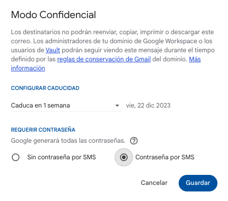 googlemexico's tweet photo. ¿Sabías que puedes enviar correos en Modo Confidencial en Gmail?

Establece una fecha de vencimiento o una contraseña para su visualización.

🖥️ Abre Gmail en tu PC y da clic en Redactar.
🔒 En la parte inferior derecha, busca el ícono del candado y activa el Modo Confidencial. https://t.co/HFu4J8pYfO