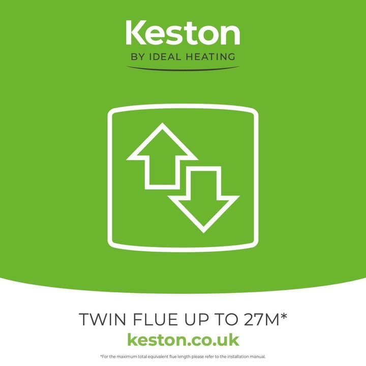 keston_boilers's tweet photo. Keston twin flue boilers can allow for a flue of up to 27m* from where the boiler is sited. Providing the perfect solution for when a boiler is in a more challenging location!

Speak to a member of our team today to see how we can help: https://t.co/ZWeXNdVbzx https://t.co/qYg1arGiFx