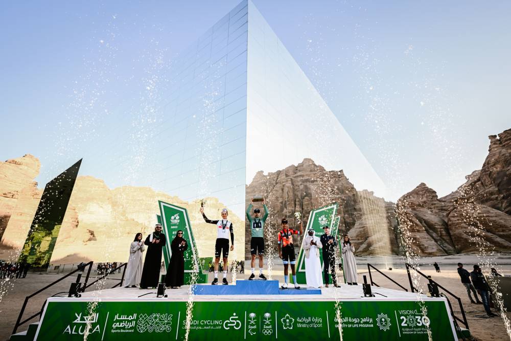 GrandToursPro's tweet photo. In partnership with Team Jayco AlUla and the Royal Commission for AlUla (RCU), we're hosting our Pro/Am Camp in stunning AlUla, home to the 2024 UCI World Tour's AlUla Tour. Celebrate with us on Feb 3rd at the UCI World Tour finish line as VIPs  https://t.co/yBEZ1mvZTW https://t.co/Nw2ThMAjq8