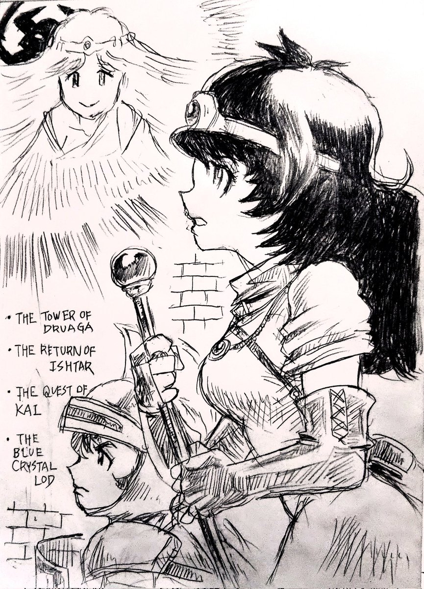 #ドルアーガの塔
かいなんさんが
ドルアーガ祭りで熱い思いをぶつけているので、僕も描いてきたやつを…☺️

サッカバス・プリンセスを聞くと
あの時分のときめきが蘇ります🥲 