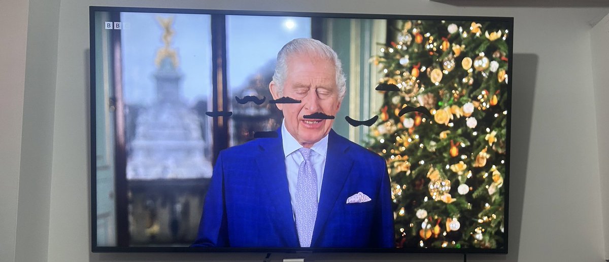 Had to do the Christmas moustache game on iPlayer this year. I didn’t win.