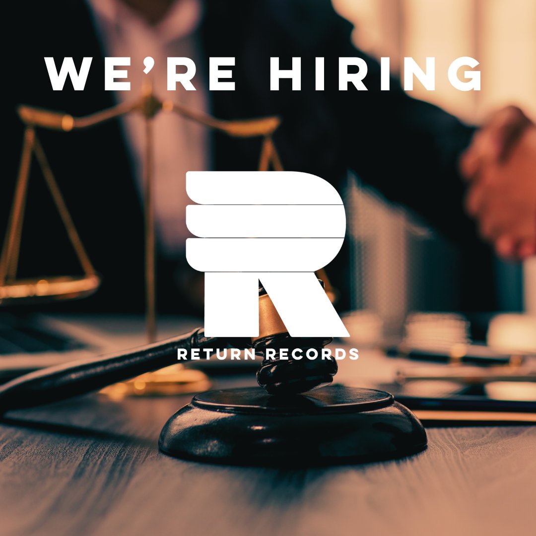 Return_Records's tweet image. WE'RE HIRING! Are you a music attorney with a love for House, Pop, and Hip-Hop? 🎶 Return Records needs you! Help us with legal tasks and be part of our growth in NYC's music scene. Check out returnrecords.com for more. #MusicLaw #JobOpening #ReturnRecords