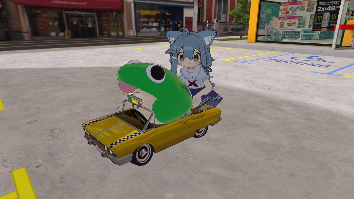 WithMixiBinx's tweet image. Así es, me subí a un taxi manejado por una ranita
P.D. Cobra caro, no se suban jsjsjs