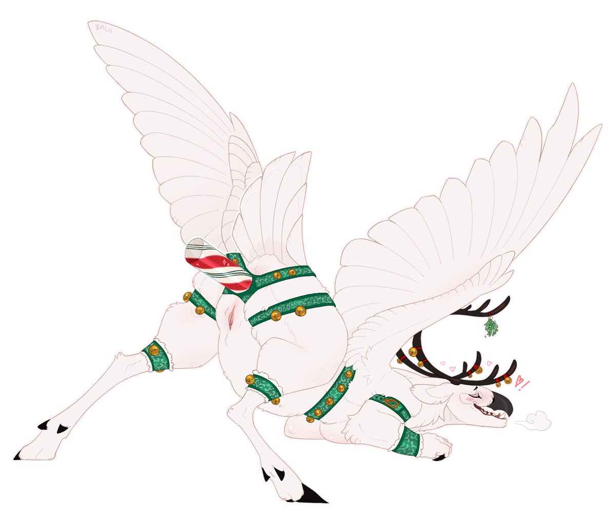 if ur really festive you can get creative about which end the candycane goes in 🎅 for <a href="/Blue_Rubus/">🦋 hjorsin-around.bsky.social</a>