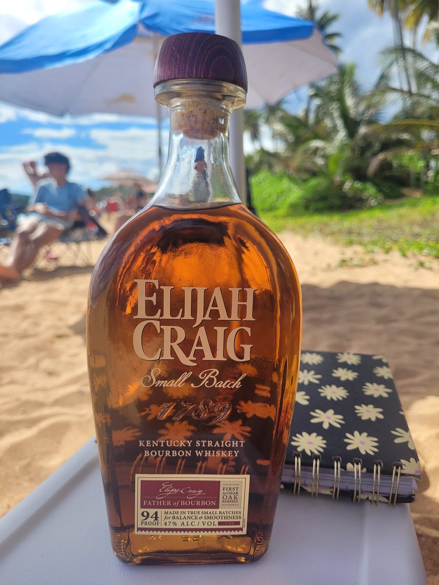 Elijah Craig Small Batch beach edition. #bourbon #elijahcraig #smallbatch