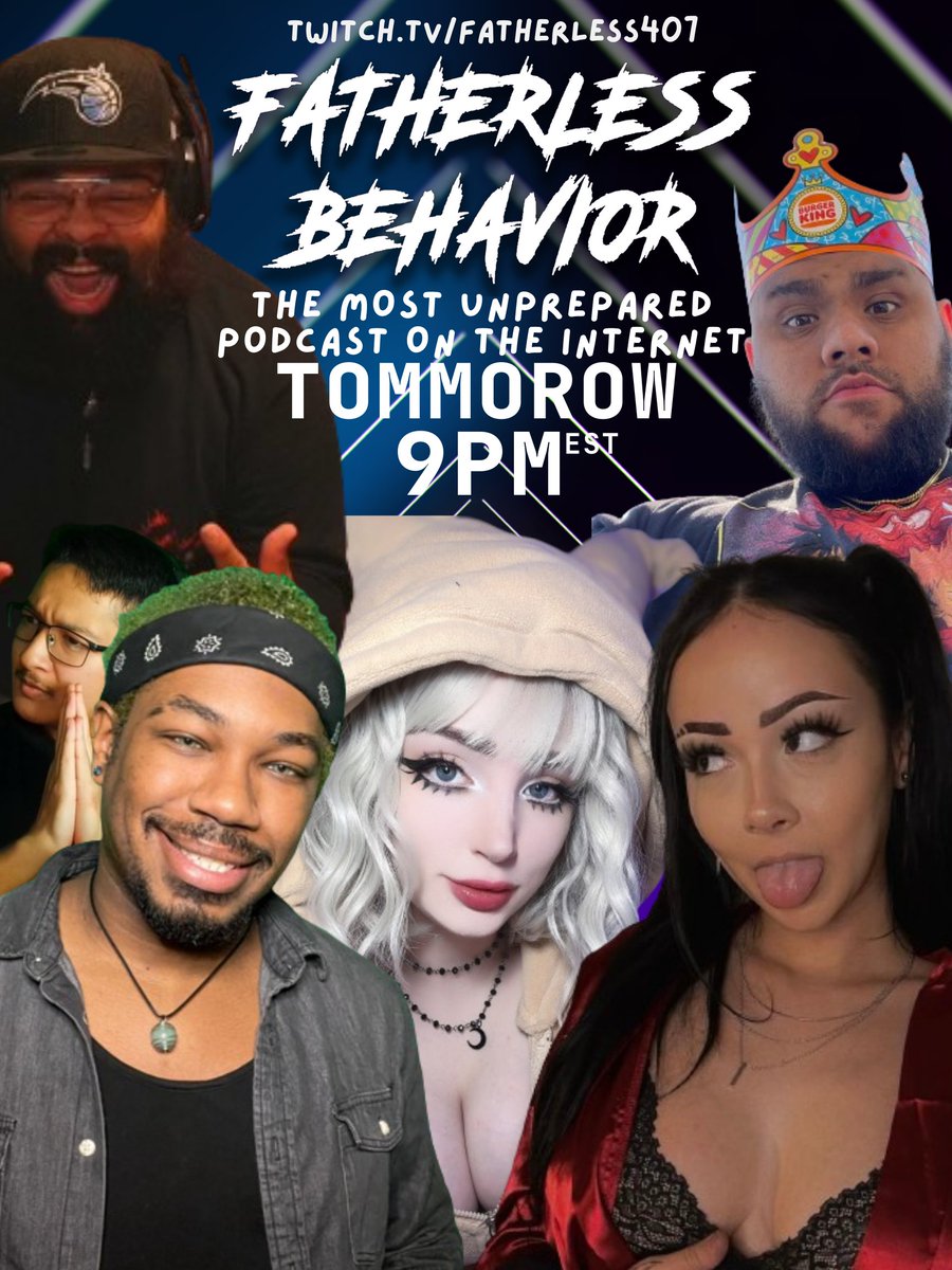 STACKED PODCAST YET AGAIN!!
Tomorrow (9pm Est) we see the likes of:
<a href="/TTVChristianMai/">Christian Mai</a> 
<a href="/hayliekyu/">HAYLIEKYU</a> 
<a href="/TTVGrimmy/">Grimmy</a> 
<a href="/itsgapped/">Gapped</a> 
<a href="/BeastMan_Joe/">BEAST</a> 
Topic: #CANCELCULTURE