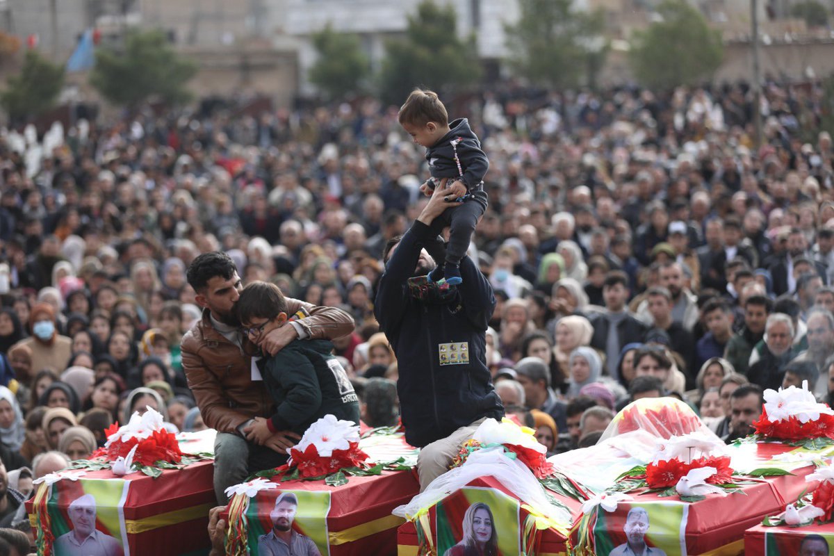 HazhirKvn's tweet image. In recent weeks, Turkey has intensified bombarding the civilian targets and infrastructures such as power plants and factories in the west of Kurdistan (Rojava) resulting in many civilian casualties.

#RojavaUnderGenocide 
#StopTurkishWarCrimesInKurdistan