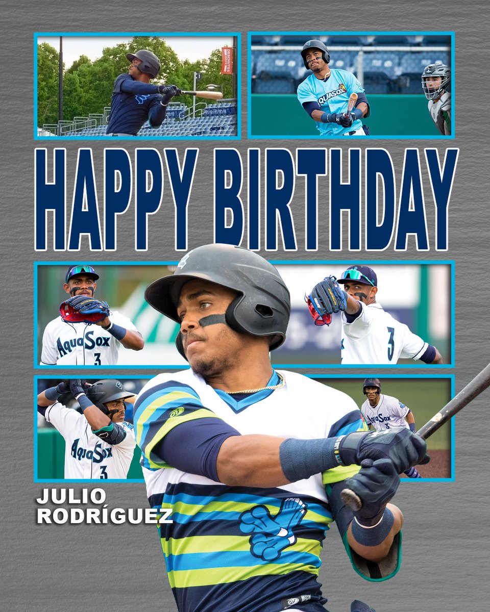 EverettAquaSox's tweet image. Happy Birthday to the man, the myth and the legend Julio Rodriguez (@JRODshow44).   Retweet this today for a chance to win a J-Rod AquaSox prize package.