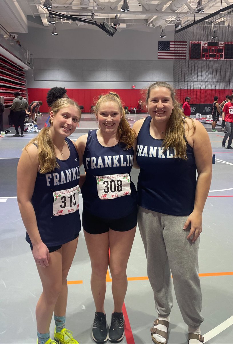 <a href="/MSTCA1/">MSTCA</a>  Holiday Classic- FHS’s <a href="/lilydeforge11/">Lily Deforge</a> comes in 🥈in the shot put, breaking her own FHS indoor record 38’5.75”. <a href="/elizabe82032317/">elizabeth</a> takes 4th (PR 37’1) <a href="/allierbrown07/">Allie Brown</a> (PR 31’3.5”) &amp; <a href="/darbynicholson_/">darby</a> also did well! <a href="/HockomockSports/">HockomockSports</a> <a href="/FHSGirlsSports/">FHS Girls Sports</a>  <a href="/FHS_girlsXC/">Franklin Girls TF & XC</a> <a href="/FHSSports/">FranklinAthletics</a>