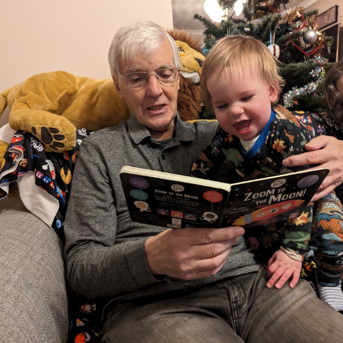 I think both of these chaps enjoyed the Christmas Eve bedtime story