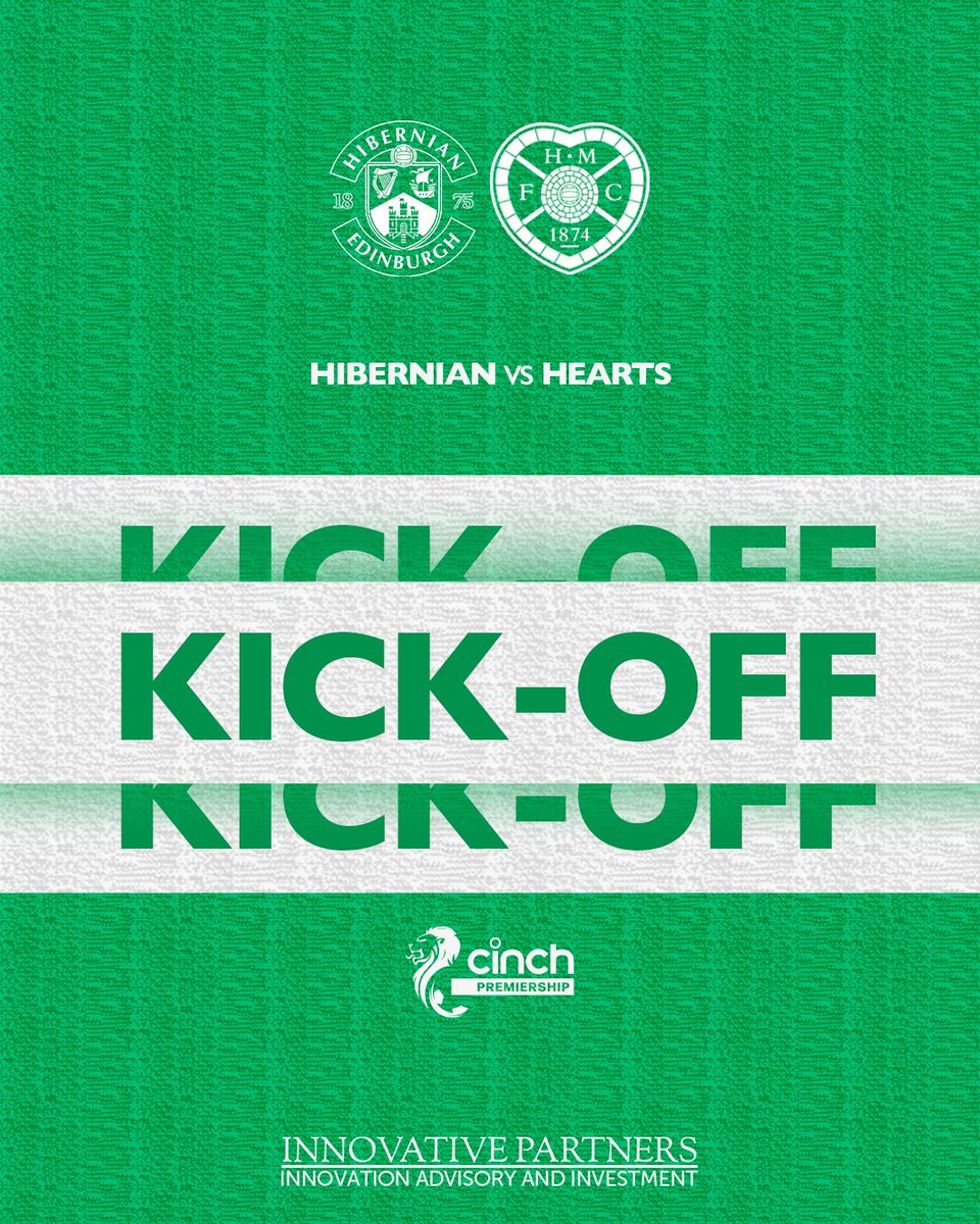 The Edinburgh Derby is underway! 💚 LET’S GOOOOOOOO HIBEES! 🥬