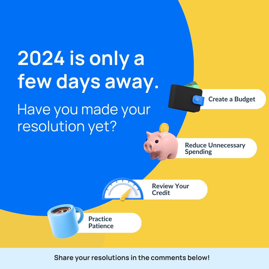 Have you made your resolution yet? Check out these tricks and tips to set your new year up for success. Share your resolutions in the comments below! #CreditSesame #NewYearNewYou