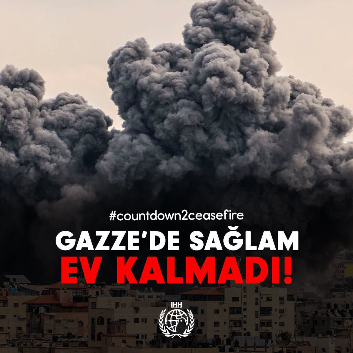 Dünyadaki evleri bombalananlara cennette köşkler hazırlanıyor inşallah.
 #countdown2ceasefire