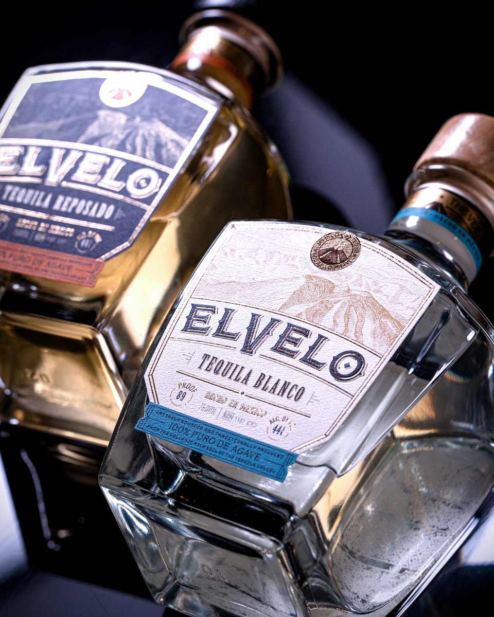 ElveloTequila's tweet photo. ElVelo was developed to bring Big &amp; Bold Agave character to a Tequila, sourced entirely from the Tequila Valley. Bottled at 44.5% ABV and available in 750mL size as both Blanco and Reposado. A member of the Additive Free Alliance. 

https://t.co/GniCUlaQU6 https://t.co/N4CeSVbeOQ