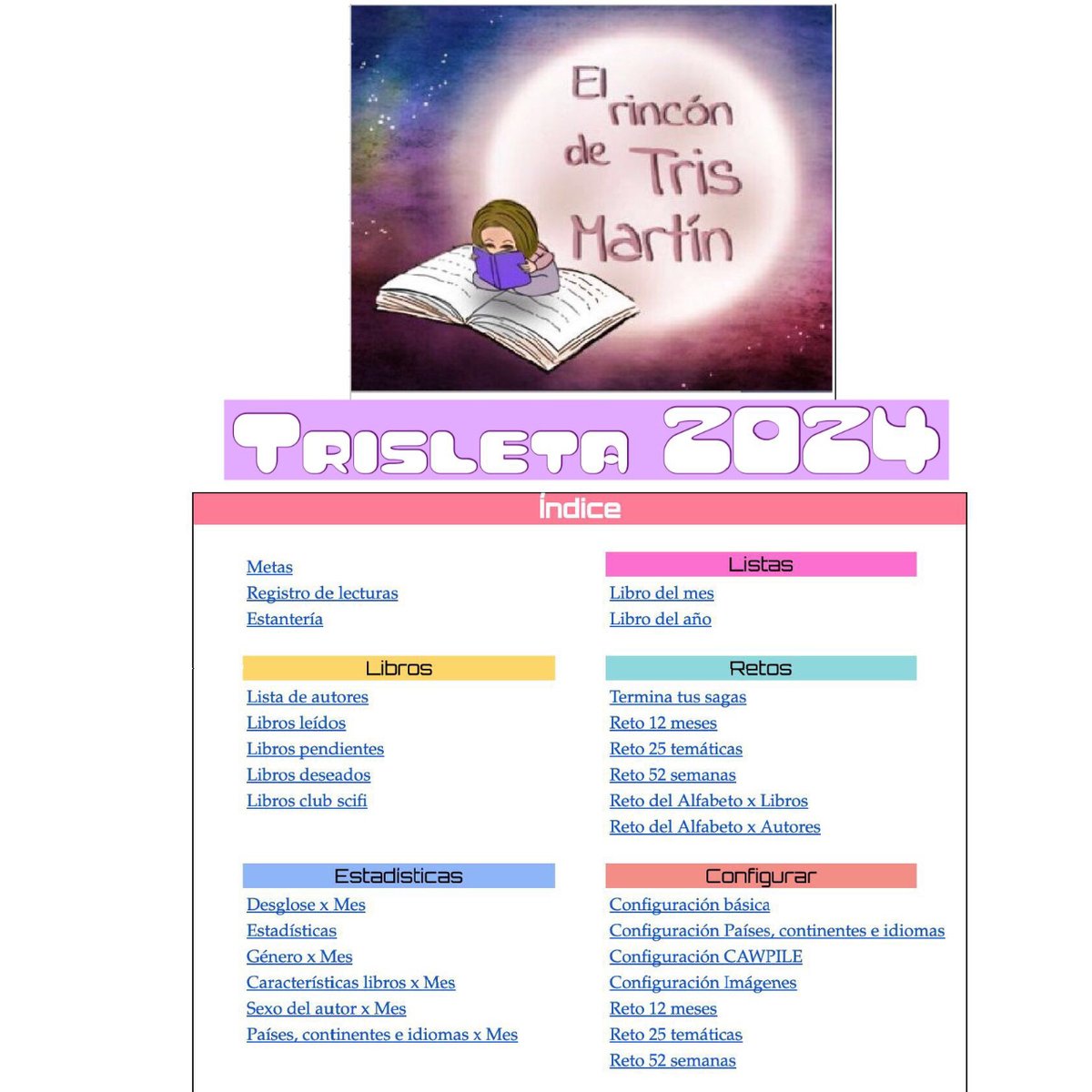 TrisMartin22's tweet photo. Echas en falta que #goodreader que te muestras estadísticas actualizadas, quieres llevar un control de tus lecturas, saber qué género lees más o unirte a nuevos retos. Estás en el sitio adecuado. Suscríbete a mi newsletter y llévate mi Reading journal. https://t.co/RTx53Uq2s9 https://t.co/5VO70c20U1