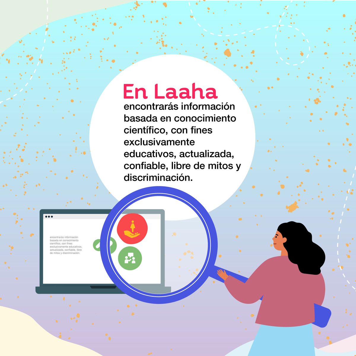 AlincaVzla's tweet photo. Laaha es un espacio virtual seguro para adolescentes y mujeres que brinda información sobre prevención de violencia basada en género, así como también información sobre salud sexual y reproductiva, relaciones y bienestar.

#EspacioVirtualSeguro #Laaha https://t.co/xgF8SNYqFq