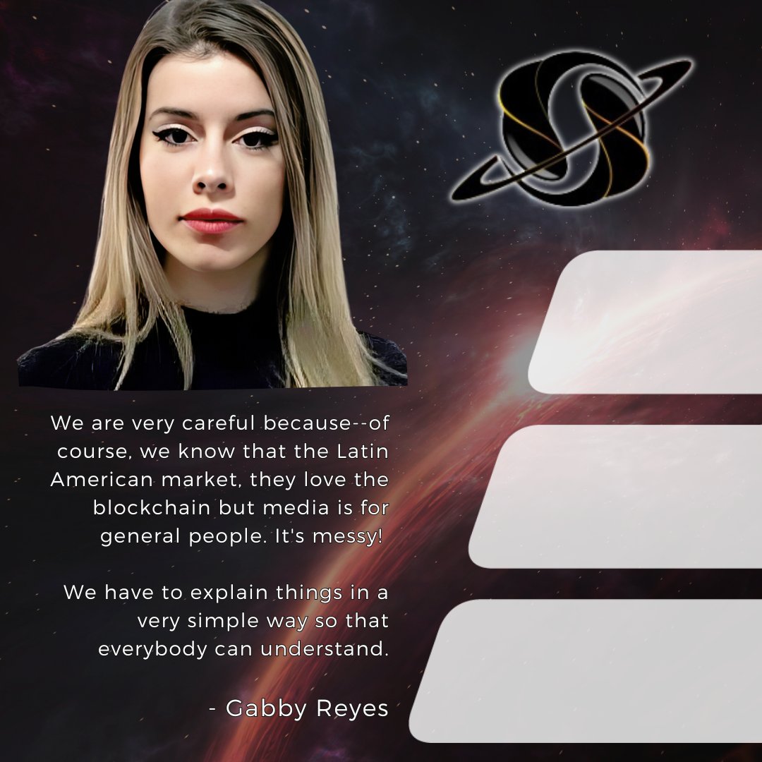 🌐 Gabriela Reyes from <a href="/Lively_verse/">LivelyVerse</a> nails it: explaining blockchain to the masses is like untangling headphones. 🎧 

🪇 Latin America loves the tech - but let's face it, media can be a maze. 🧩 

🔑 Simplifying is key! ✨