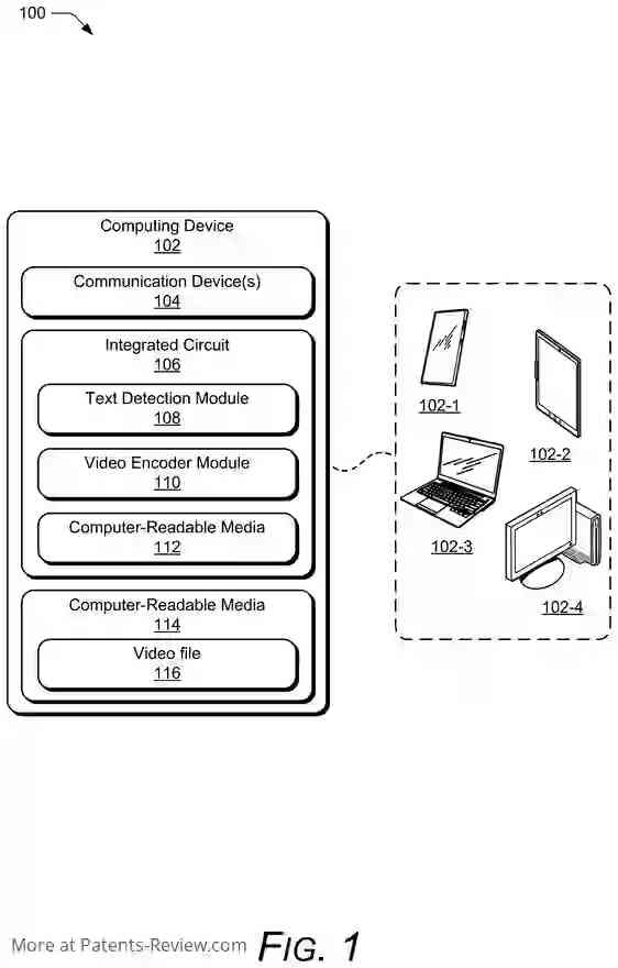 PatentPulse's tweet photo. 📹 #Google's new patent app #US20230412821 aims to enhance video clarity! It uses #AI to differentiate text from non-text in frames, applying optimal compression for readability without bandwidth bloat #VideoEncoding #MachineLearning #SmartCompression #VideoTech #StreamingQuality https://t.co/Oipke8TdsA