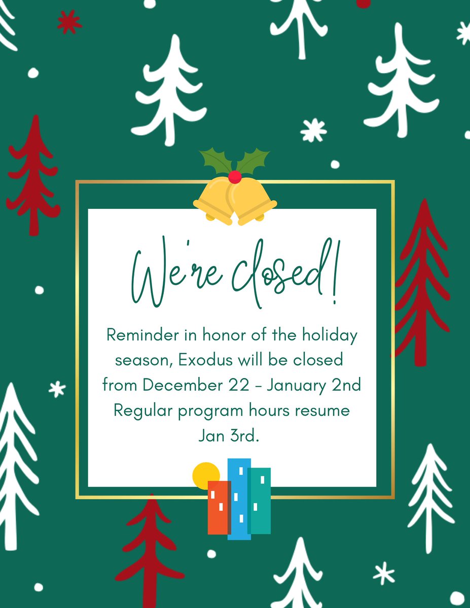 operationexodus's tweet photo. Hello Exodus Community! 
This is just a friendly reminder that the program is closed. We hope you all are having an amazing Christmas &amp; holiday season. Can't wait to see everyone in the new year.

 Don't forget to make your tax-deductible year-end gift. 
https://t.co/by0f7M3eeS https://t.co/MV3jxkoD63